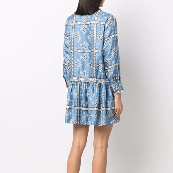 SANDRO Chloe Printed Paisley Dress - Picture 4 of 10